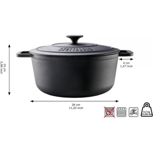 Żeliwny garnek Skottsberg Casserole 5,5l