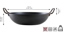 Patelnia ze stali węglowej Wadjan Skottsberg 34cm