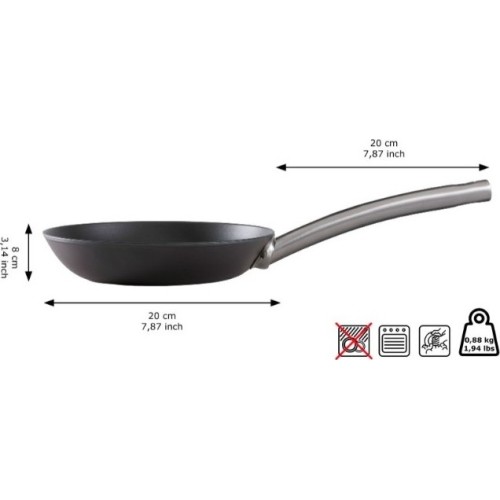 Patelnia ze stali węglowej Skottsberg 20 cm