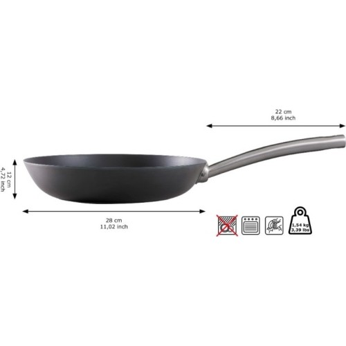 Patelnia ze stali węglowej Skottsberg 20 cm