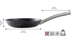 Patelnia ze stali węglowej Skottsberg 24 cm
