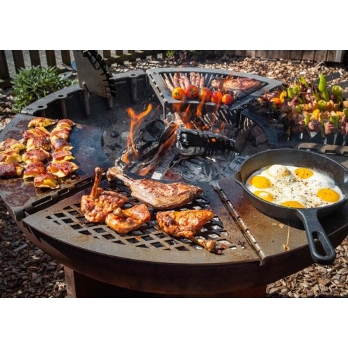 Modułowy grill Remundi w kształcie rombu