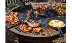 Modułowy grill Remundi w kształcie rombu