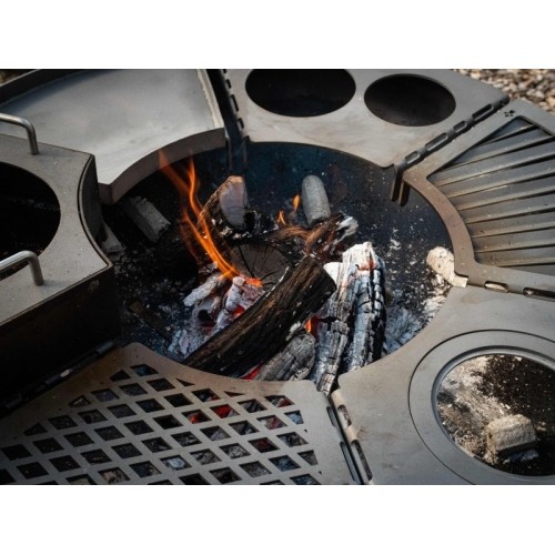 Modułowy grill Remundi w kształcie rombu