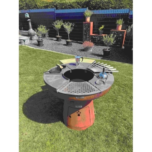 Modułowy grill Remundi w kształcie rombu