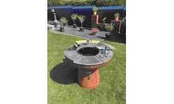 Modułowy grill Remundi w kształcie rombu