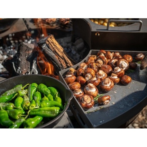 Modułowa patelnia grillowa Remundi z modułem ściennym