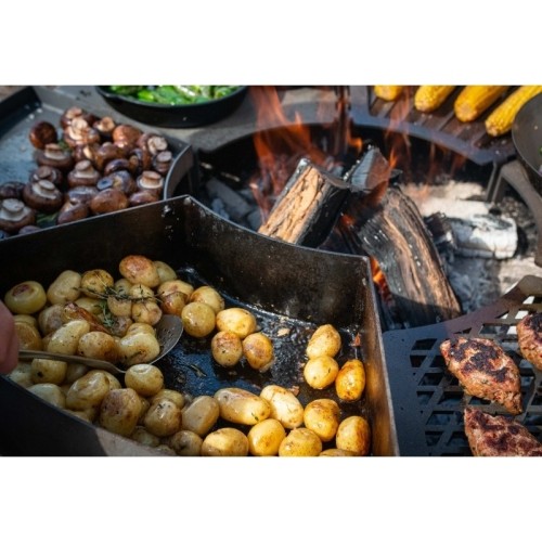 Modułowa patelnia grillowa Remundi z modułem ściennym