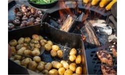 Modułowa patelnia grillowa Remundi z modułem ściennym