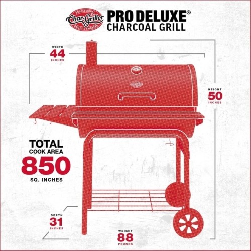 Grill zewnętrzny Char-Griller Pro Deluxe