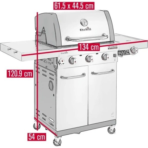 Dujinis grilis Char-Broil Professional Pro S 3