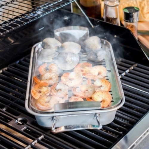 Taca do grillowania Char-Broil Grill+ ze stali nierdzewnej