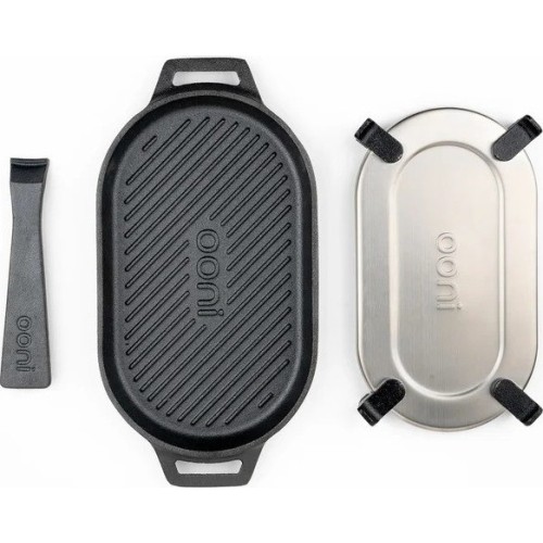 Żeliwna patelnia ryflowana Ooni Grizzler