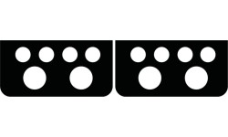 Miękki futerał na kije bilardowe, Predator Roadline, czarno-żółty, 4x8, 85 cm