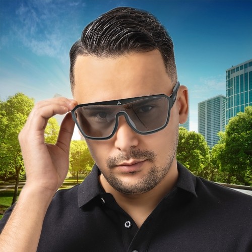 Sportowe okulary przeciwsłoneczne Altalist Kaku LS1 - Black with Smoke Lenses