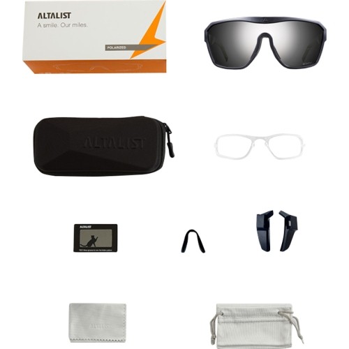 Sportowe okulary przeciwsłoneczne Altalist Kaku LS1 - Black with Smoke Lenses