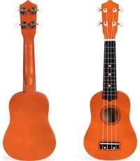 Gitara ukulele dla dzieci drewniana 4 struny nylonowe ECOTOYS