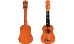 Gitara ukulele dla dzieci drewniana 4 struny nylonowe ECOTOYS