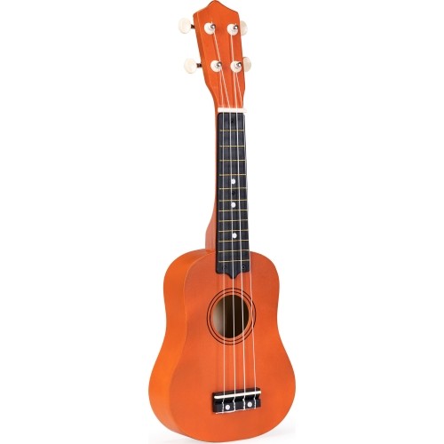 Gitara ukulele dla dzieci drewniana 4 struny nylonowe ECOTOYS