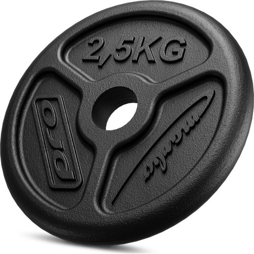 Zestaw obciążeń żeliwnych slim 30 kg / 4 x 1,25 kg, 2 x 2,5 kg, 4 x 5 kg - Marbo Sport