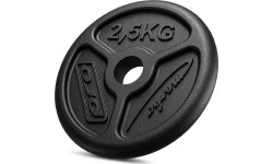 Zestaw obciążeń żeliwnych slim 30 kg / 4 x 1,25 kg, 2 x 2,5 kg, 4 x 5 kg - Marbo Sport