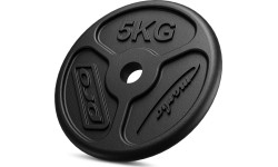 Zestaw obciążeń żeliwnych slim 30 kg / 4 x 1,25 kg, 2 x 2,5 kg, 4 x 5 kg - Marbo Sport