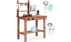 Kuchnia błotna dla dzieci outdoor z drewna jodłowego ECOTOYS