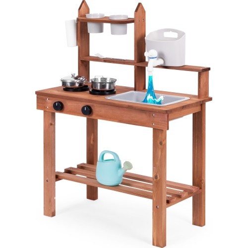 Kuchnia błotna dla dzieci outdoor z drewna jodłowego ECOTOYS