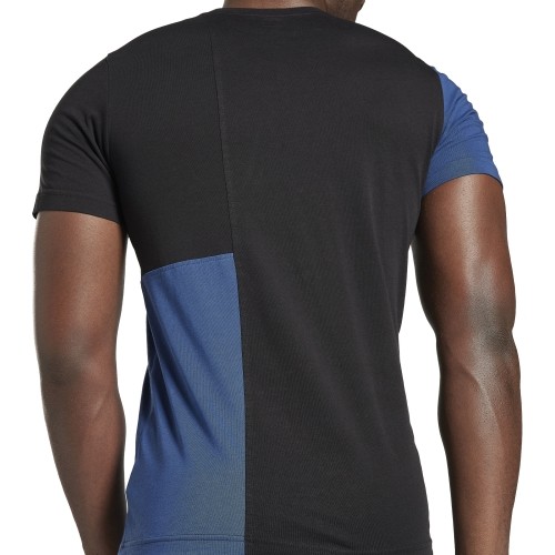 Koszulka męska Reebok Panel Tee, niebiesko-czarna, HG3198