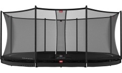 BERG Grand Favorit InGround 520 Czarny + siatka zabezpieczająca Comfort