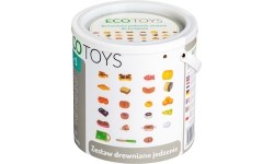 Drewniany zestaw do krojenia żywności, zabawka ekologiczna 23szt.