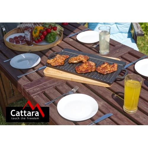 Płyta grillowa dwustronna żeliwna LITINA 50x23x1,4 cm
