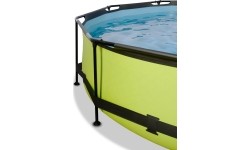 Basen EXIT Lime ø360x76cm z zadaszeniem i pompą z filtrem - zielony