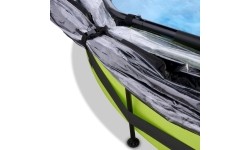 Basen EXIT Lime ø360x76cm z zadaszeniem i pompą z filtrem - zielony