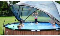 Basen EXIT Lime ø360x76cm z zadaszeniem i pompą z filtrem - zielony