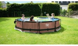 Basen EXIT Lime ø360x76cm z zadaszeniem i pompą z filtrem - zielony