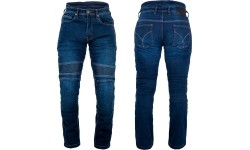 Męskie jeansy motocyklowe BOS Micas - Acid Blue