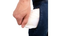 Męskie jeansy motocyklowe BOS Micas - Acid Blue