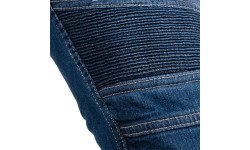 Męskie jeansy motocyklowe BOS Micas - Acid Blue