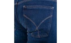 Męskie jeansy motocyklowe BOS Micas - Acid Blue