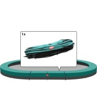 Grand Champion osłona do trampoliny naziemnej 520, zielona (27 cm)