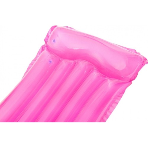 Kolorowy przezroczysty materac plażowy 183 x 76 cm BESTWAY różowy