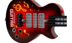 Rockowa gitara dla dzieci z nauką gry na gitarze podczerwień melodie