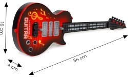 Gitara rockowa dla dzieci z melodiami i funkcją nauki