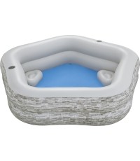 Basen 213x206x53cm z siedzeniami BESTWAY