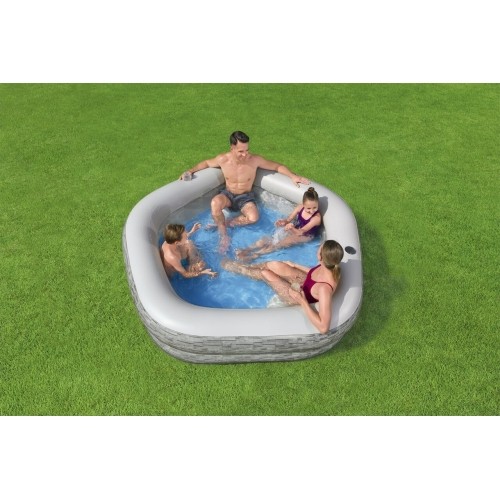 Basen 213x206x53cm z siedzeniami BESTWAY