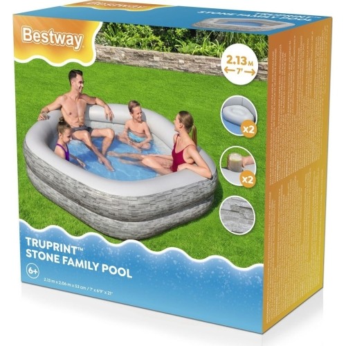 Basen 213x206x53cm z siedzeniami BESTWAY