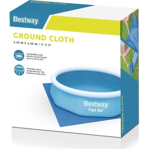 Mata pod basen ogrodowy 305cm/10FT BESTWAY 335x335cm