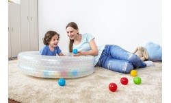 Niebieski basen 91x20cm + piłki BESTWAY