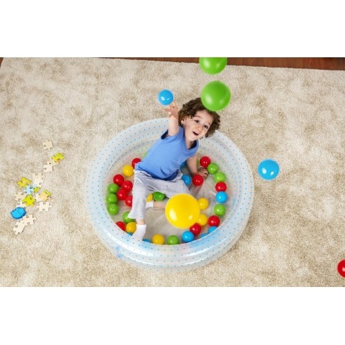 Niebieski basen 91x20cm + piłki BESTWAY